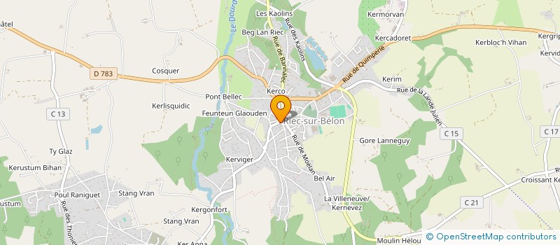 localisation de l'entreprise AVEN BELON RENOVATION  RIEC-SUR-BELON