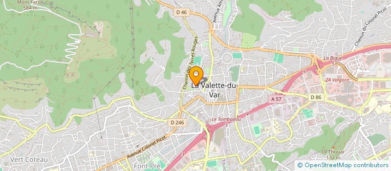 localisation de l'entreprise AVEN CLUB VALETTE-REVEST (ACVR) à LA VALETTE-DU-VAR