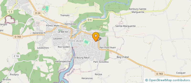 localisation de l'entreprise AVEN MECANIQUE  PONT AVEN