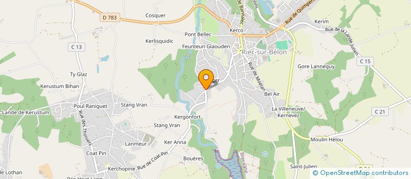 localisation de l'entreprise AVENBEL' LINE DANCE  RIEC-SUR-BELON