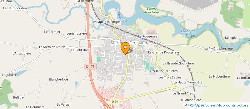 localisation de l'entreprise AVENCO-ELEC  MARTIGNE-FERCHAUD