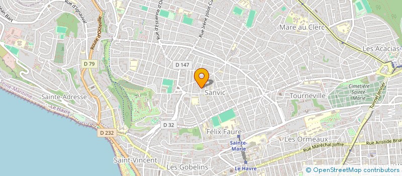 localisation de l'entreprise AVENEL  LE HAVRE