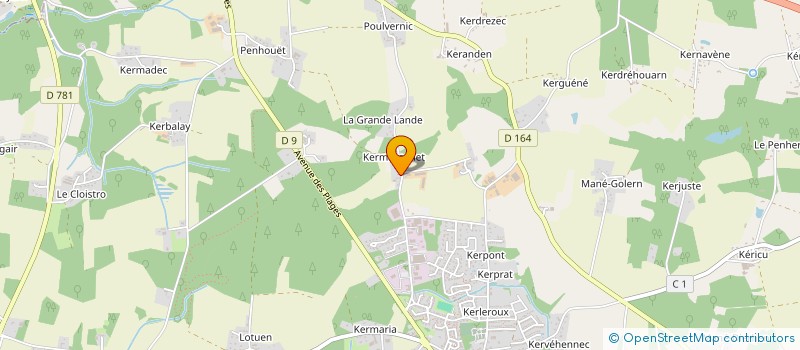 localisation de l'entreprise AVENELL  KERVIGNAC