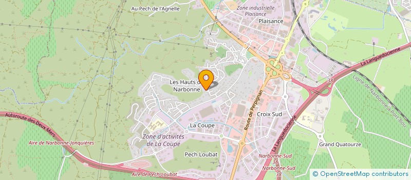 localisation de l'entreprise AVENIR 2000 à NARBONNE