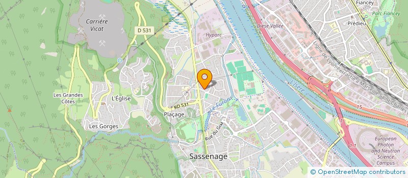 localisation de l'entreprise AVENIR 23  SASSENAGE