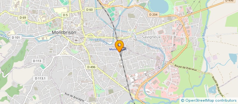 localisation de l'entreprise AVENIR 3R  MONTBRISON