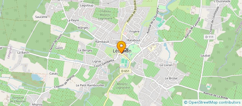 localisation de l'entreprise AVENIR à LEOGNAN