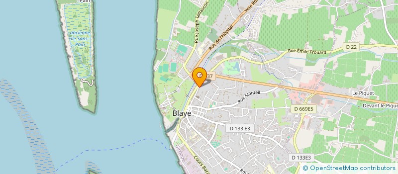 localisation de l'entreprise AVENIR à BLAYE