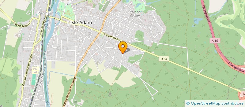 localisation de l'entreprise AVENIR à L'ISLE-ADAM