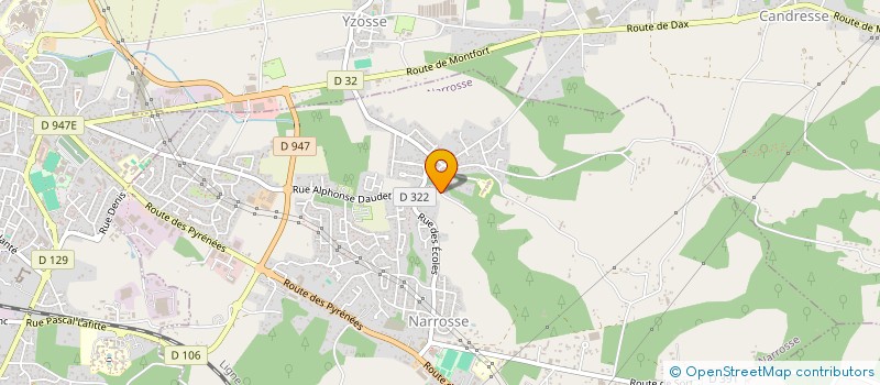 localisation de l'entreprise AVENIR  NARROSSE