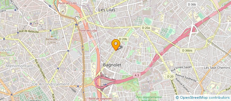 localisation de l'entreprise AVENIR  BAGNOLET