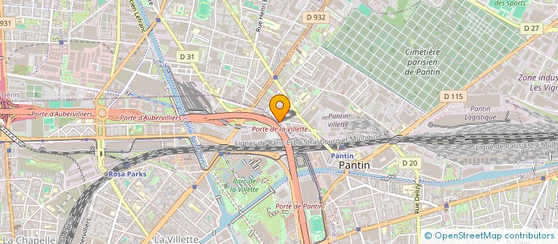 localisation de l'entreprise AVENIR  PANTIN