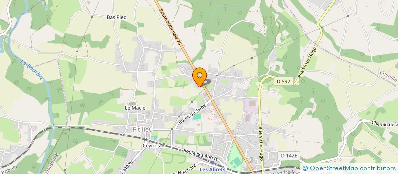 localisation de l'entreprise AVENIR  LES ABRETS-EN-DAUPHINE