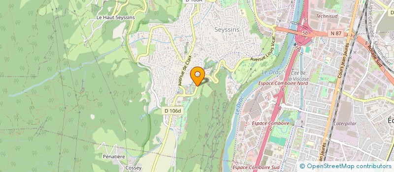 localisation de l'entreprise AVENIR à SEYSSINS