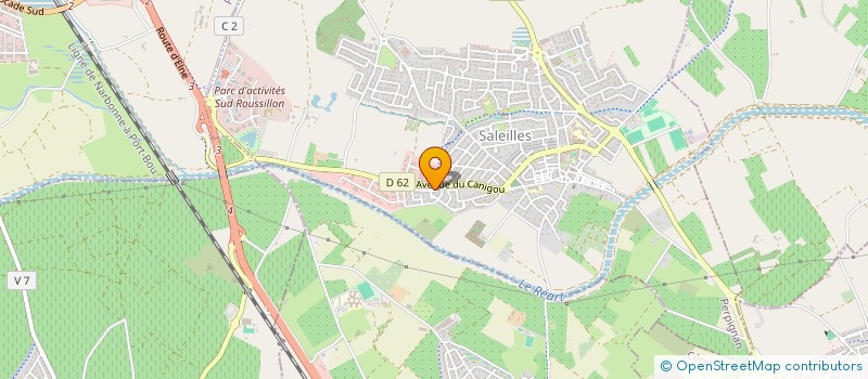 localisation de l'entreprise AVENIR  SALEILLES