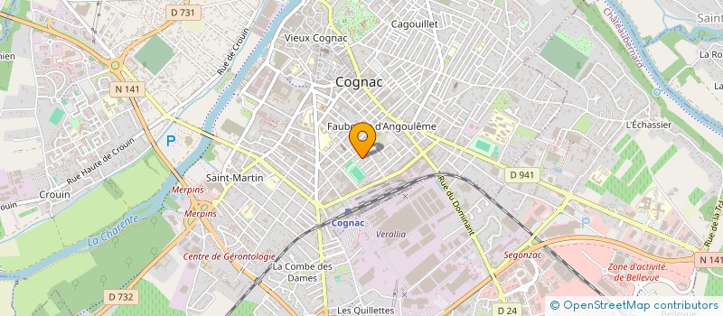 localisation de l'entreprise AVENIR à COGNAC