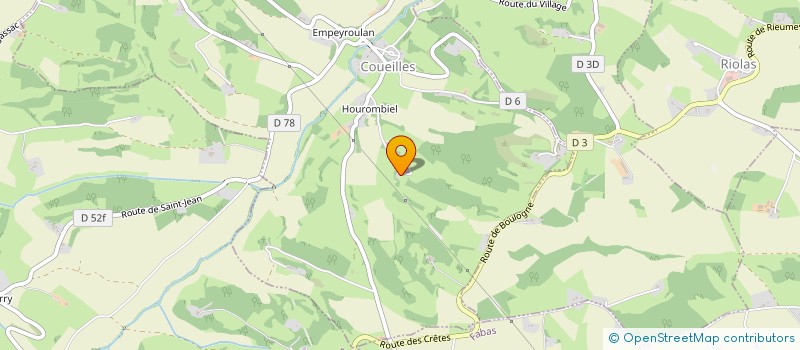 localisation de l'entreprise AVENIR  COUEILLES