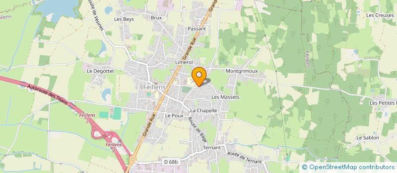 localisation de l'entreprise AVENIR  FEILLENS