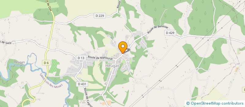 localisation de l'entreprise AVENIR  HEUGAS
