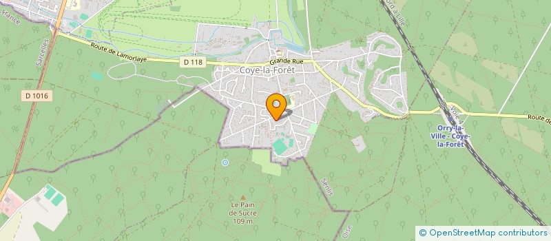 localisation de l'entreprise AVENIR  COYE-LA-FORET