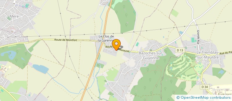 localisation de l'entreprise AVENIR  BAZOCHES-SUR-GUYONNE