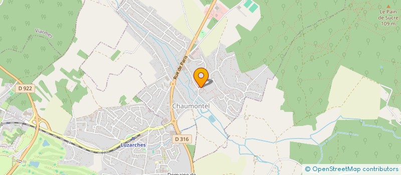 localisation de l'entreprise AVENIR  CHAUMONTEL