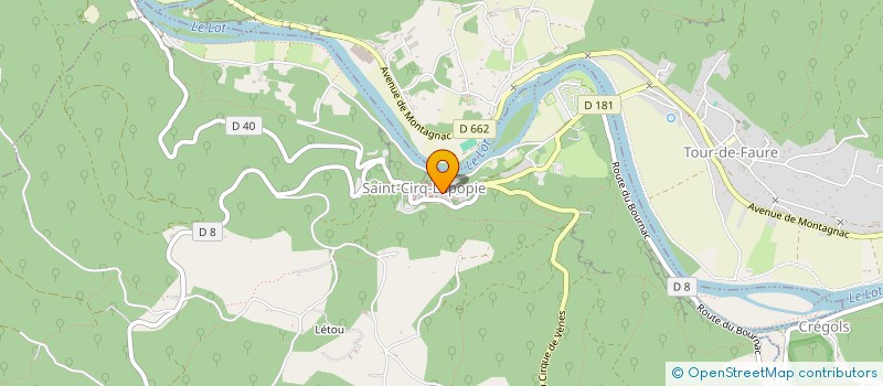 localisation de l'entreprise AVENIR  SAINT-CIRQ-LAPOPIE