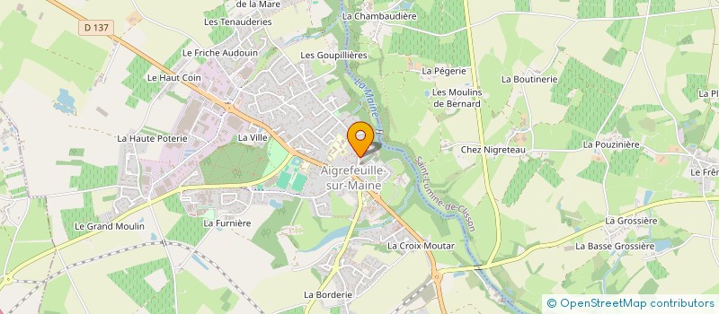 localisation de l'entreprise AVENIR  AIGREFEUILLE-SUR-MAINE