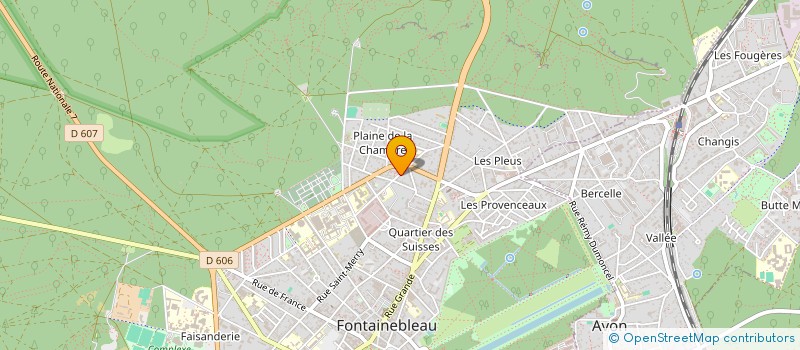 localisation de l'entreprise AVENIR  FONTAINEBLEAU