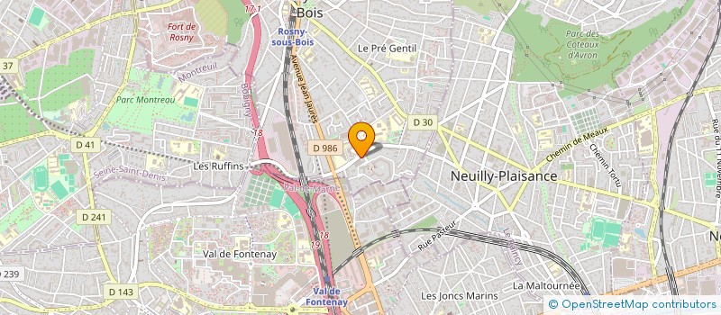 localisation de l'entreprise AVENIR AUTO à ROSNY-SOUS-BOIS