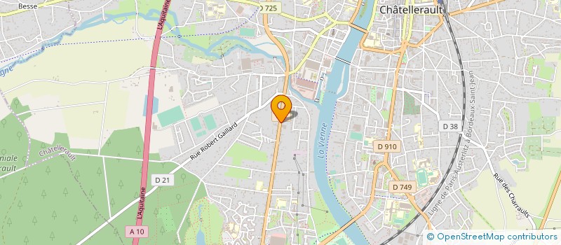 localisation de l'entreprise AVENIR AUTOMOBILES 86  CHATELLERAULT