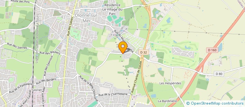 localisation de l'entreprise AVENIR BASKET GROSBREUIL à LES SABLES D'OLONNE