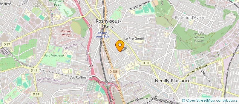 localisation de l'entreprise AVENIR BAT à ROSNY-SOUS-BOIS