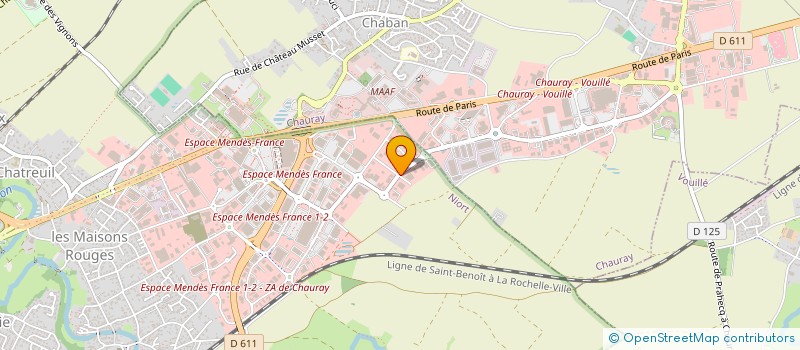 localisation de l'entreprise AVENIR BATIMENT à NIORT