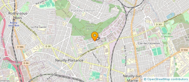 localisation de l'entreprise AVENIR BATIMENT CONSTRUCTION à NEUILLY-PLAISANCE