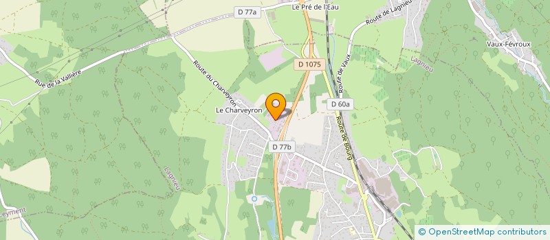 localisation de l'entreprise AVENIR BOIS CHARPENTE  LAGNIEU