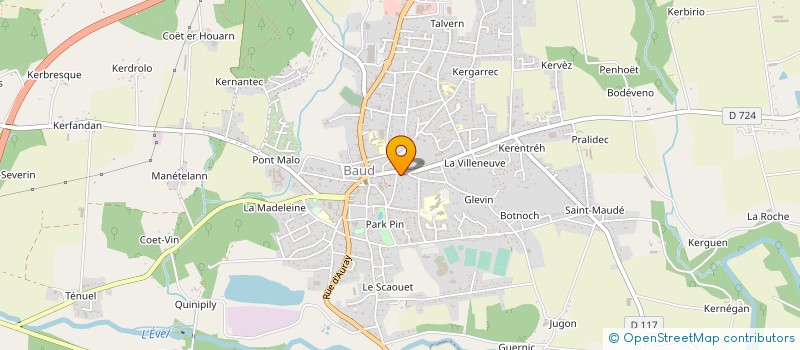 localisation de l'entreprise AVENIR BREIZH COUVERTURE à BAUD