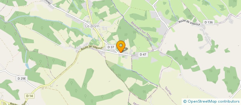 localisation de l'entreprise AVENIR BTP  LE BORN