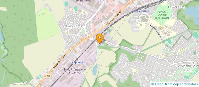 localisation de l'entreprise AVENIR BTP SERVICE  COIGNIERES