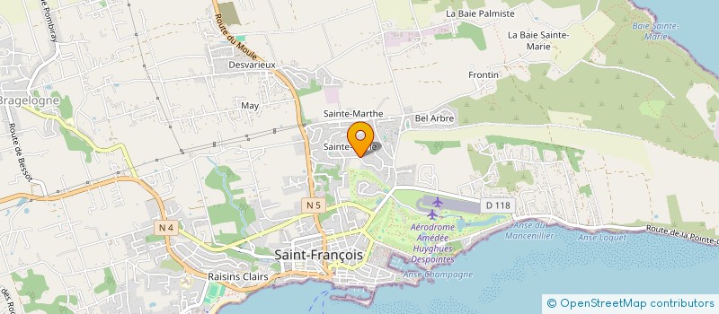 localisation de l'entreprise AVENIR CARAIBES à SAINT-FRANCOIS