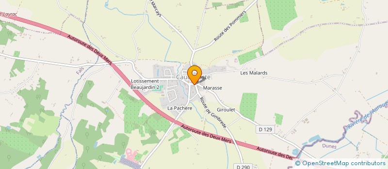 localisation de l'entreprise AVENIR CAUDECOSTOIS RUGBY  CAUDECOSTE