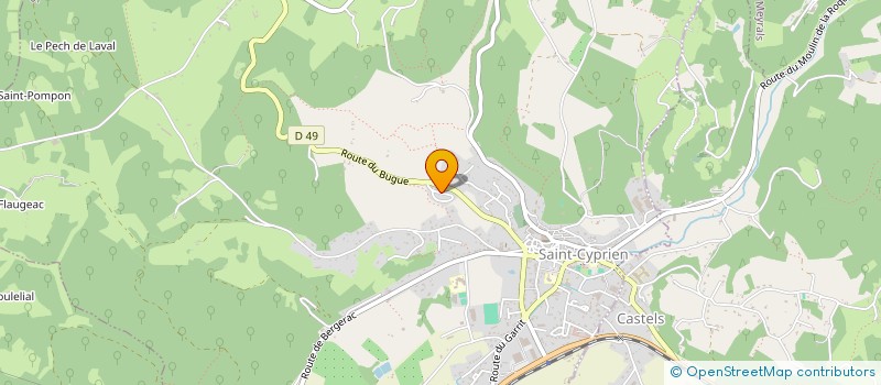 localisation de l'entreprise AVENIR CHAUFFAGE  SAINT-CYPRIEN