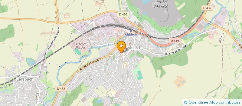 localisation de l'entreprise AVENIR CHAUSSURES à ALTKIRCH