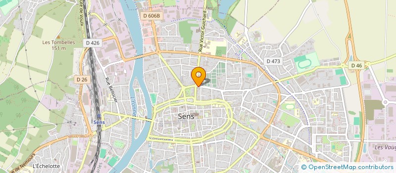 localisation de l'entreprise AVENIR CHIROPRATIQUE à SENS