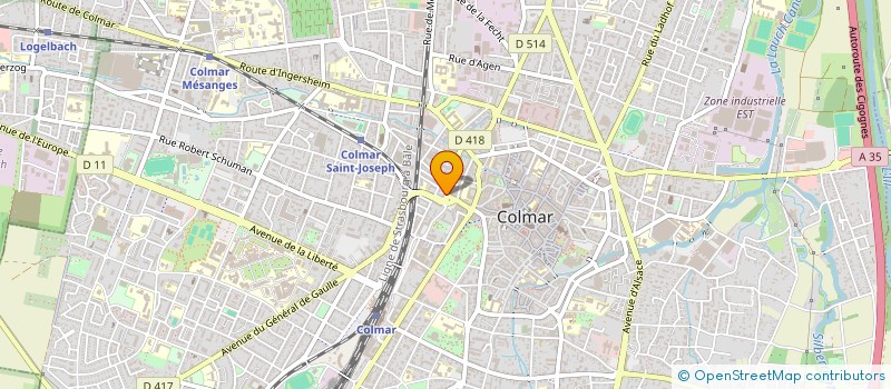 localisation de l'entreprise AVENIR COLMAR LOCATION  COLMAR