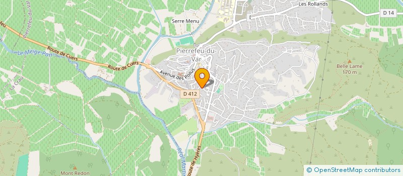 localisation de l'entreprise AVENIR.COM  PIERREFEU-DU-VAR