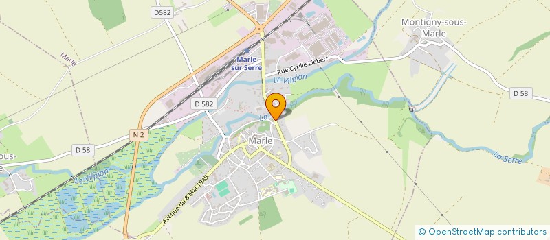 localisation de l'entreprise AVENIR COMMUNICATION à MARLE