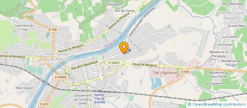 localisation de l'entreprise AVENIR CONCEPT PUBLICITE  PINEUILH