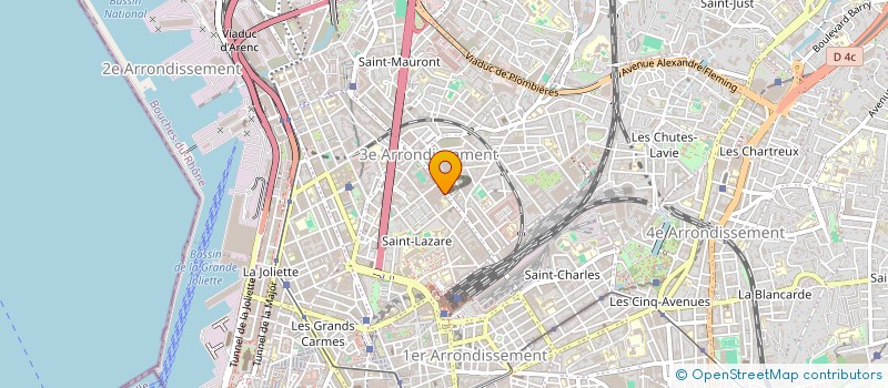 localisation de l'entreprise AVENIR CONSTRUCTA  MARSEILLE