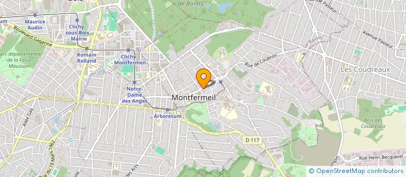 localisation de l'entreprise AVENIR CONSTRUCTION  MONTFERMEIL